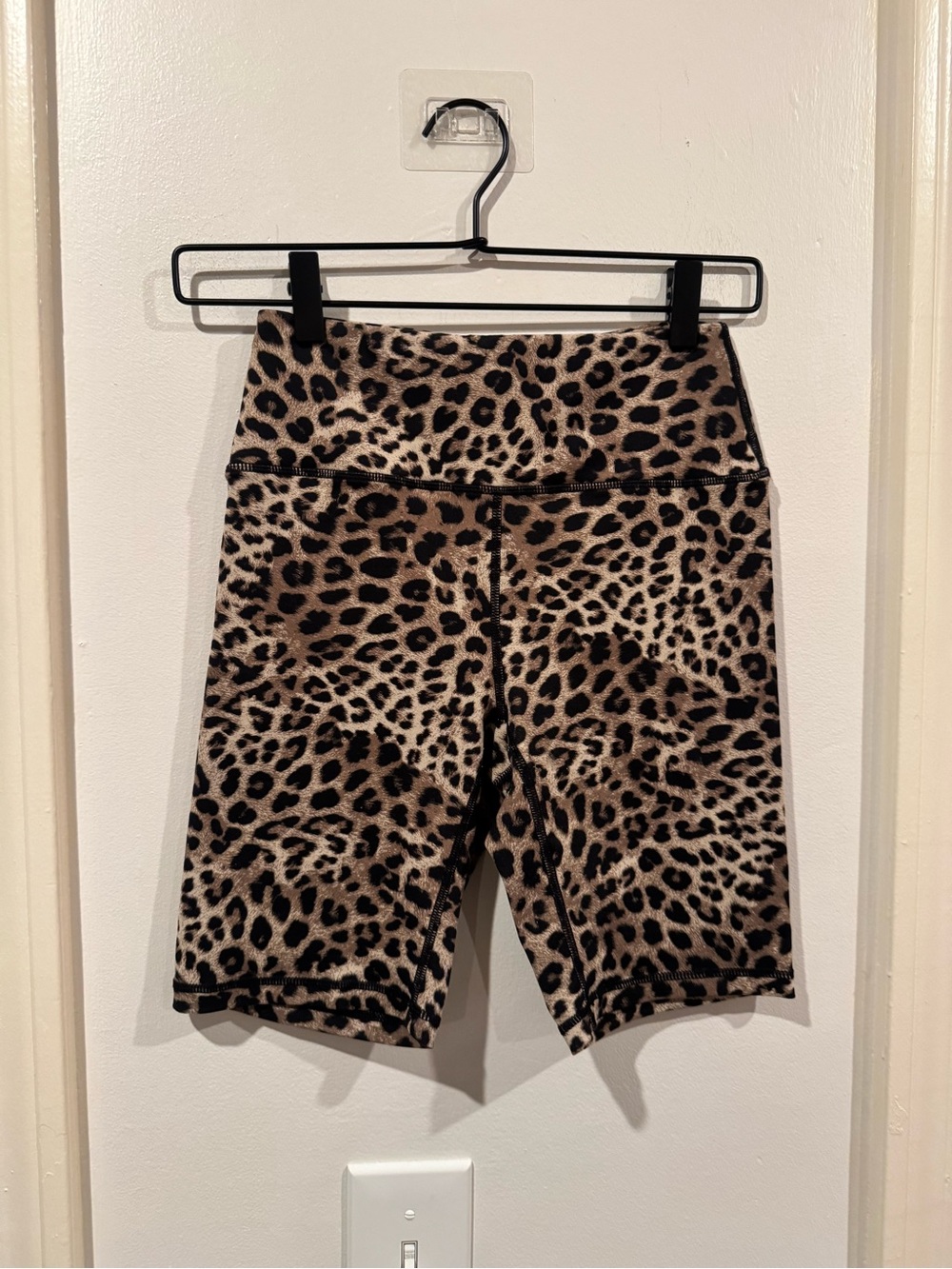 Spiritual Gangster Leopard Biker Shorts size S